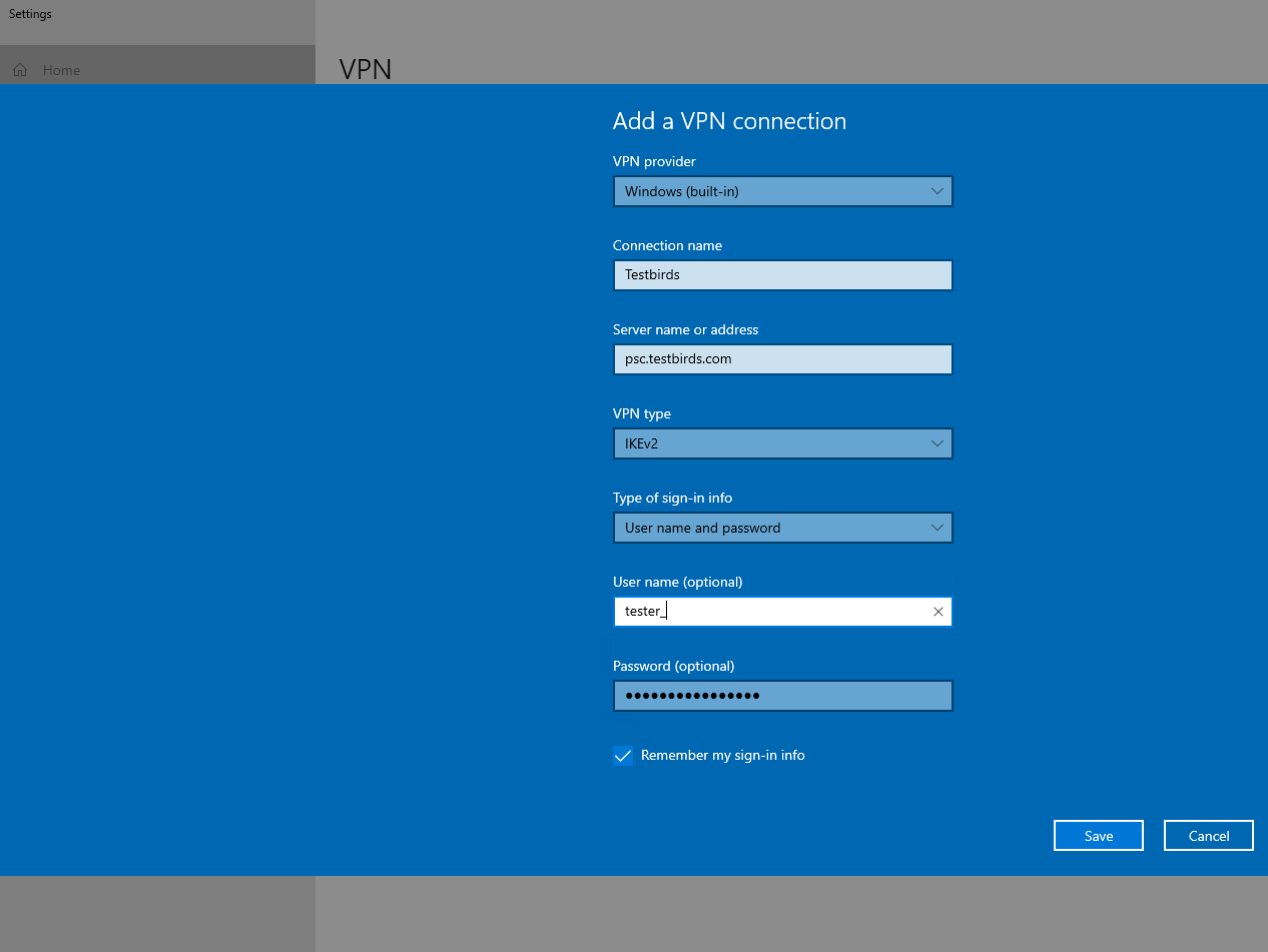 Android VPN configuration for IKEv2